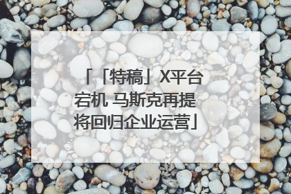 「特稿」X平台宕机 马斯克再提将回归企业运营