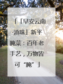 「早安云南·滇味」新平腌菜：百年老手艺，万物皆可“腌”