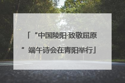 “中国陵阳·致敬屈原”端午诗会在青阳举行