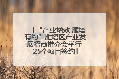 “产业增效 雁塔有约”雁塔区产业发展招商推介会举行 25个项目签约