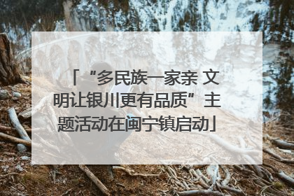 “多民族一家亲 文明让银川更有品质”主题活动在闽宁镇启动
