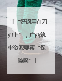 “好钢用在刀刃上”，广西筑牢资源要素“保障网”
