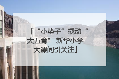 “小垫子”撬动“大五育” 新华小学大课间引关注