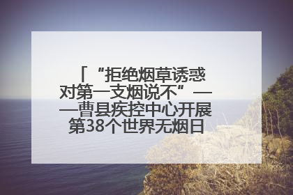 “拒绝烟草诱惑 对第一支烟说不”——曹县疾控中心开展第38个世界无烟日科普宣传活动