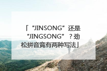 “JINSONG”还是“JINGSONG”？劲松拼音竟有两种写法