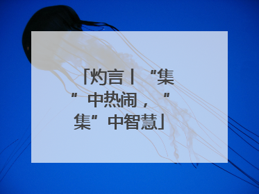 灼言丨“集”中热闹，“集”中智慧