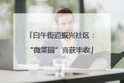 白午街道振兴社区：“微菜园”喜获丰收