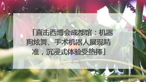 直击西博会成都馆：机器狗炫舞、手术机器人展现精准，沉浸式体验受热捧