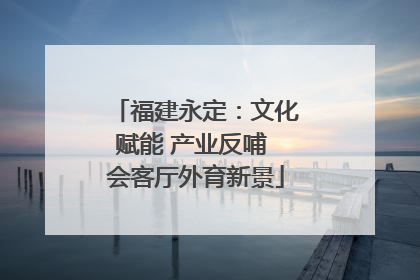 福建永定：文化赋能 产业反哺 会客厅外育新景