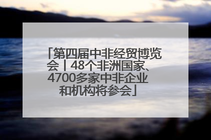 第四届中非经贸博览会丨48个非洲国家、4700多家中非企业和机构将参会
