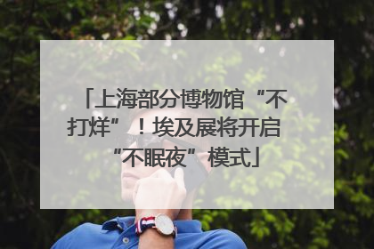上海部分博物馆“不打烊”！埃及展将开启“不眠夜”模式