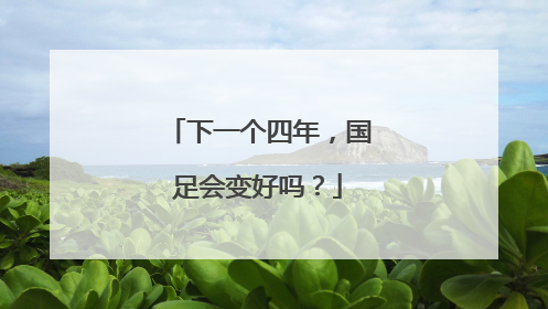 下一个四年，国足会变好吗？