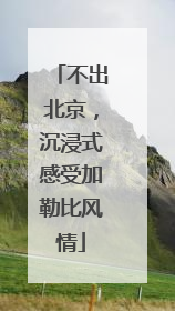 不出北京，沉浸式感受加勒比风情