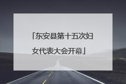 东安县第十五次妇女代表大会开幕