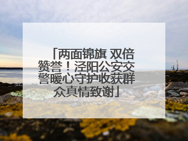 两面锦旗 双倍赞誉！泾阳公安交警暖心守护收获群众真情致谢