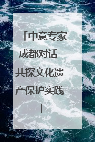 中意专家成都对话 共探文化遗产保护实践