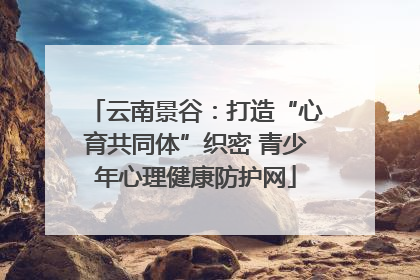 云南景谷：打造“心育共同体”织密 青少年心理健康防护网