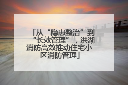 从“隐患整治”到“长效管理”，洪湖消防高效推动住宅小区消防管理