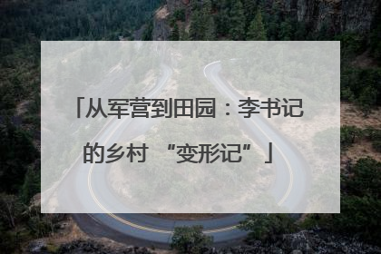 从军营到田园：李书记的乡村 “变形记”