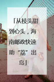 从枝头甜到心头，海南邮政快速助“荔”出岛