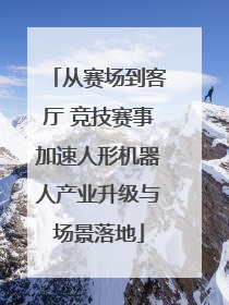 从赛场到客厅 竞技赛事加速人形机器人产业升级与场景落地