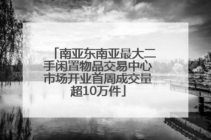 南亚东南亚最大二手闲置物品交易中心市场开业首周成交量超10万件