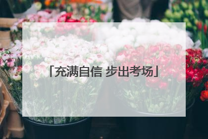 充满自信 步出考场