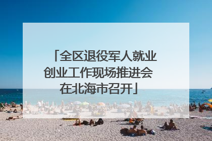 全区退役军人就业创业工作现场推进会在北海市召开