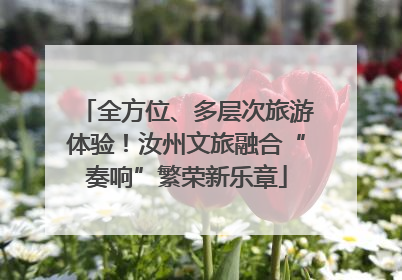 全方位、多层次旅游体验！汝州文旅融合“奏响”繁荣新乐章