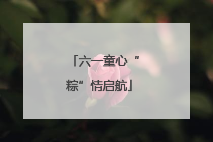六一童心“粽”情启航