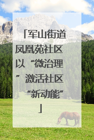 军山街道凤凰苑社区以“微治理”激活社区“新动能”