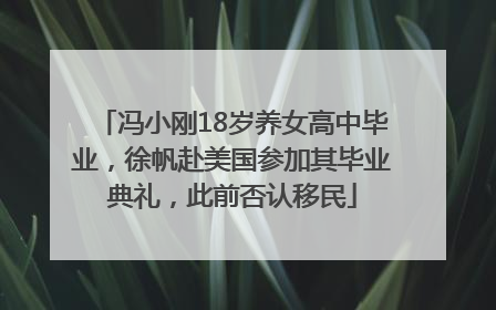 冯小刚18岁养女高中毕业，徐帆赴美国参加其毕业典礼，此前否认移民
