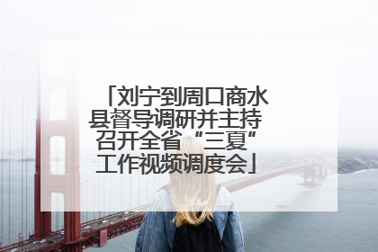 刘宁到周口商水县督导调研并主持召开全省“三夏”工作视频调度会