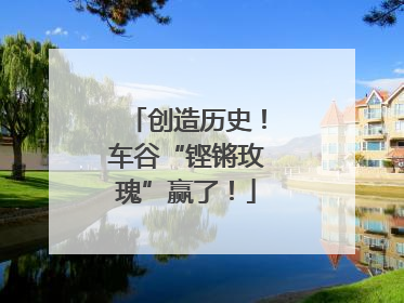 创造历史！车谷“铿锵玫瑰”赢了！