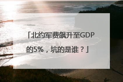 北约军费飙升至GDP的5%，坑的是谁？