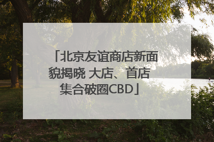 北京友谊商店新面貌揭晓 大店、首店集合破圈CBD