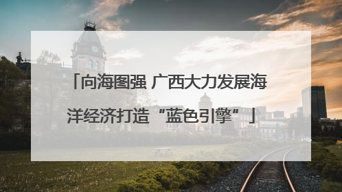 向海图强 广西大力发展海洋经济打造“蓝色引擎”