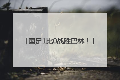 国足1比0战胜巴林！