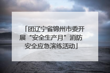 团辽宁省锦州市委开展“安全生产月”消防安全应急演练活动