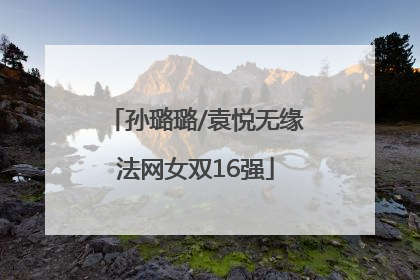 孙璐璐/袁悦无缘法网女双16强