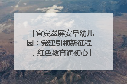 宜宾翠屏安阜幼儿园：党建引领新征程，红色教育润初心