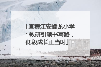 宜宾江安蟠龙小学：教研引领书写路，低段成长正当时