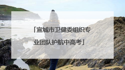 宣城市卫健委组织专业团队护航中高考