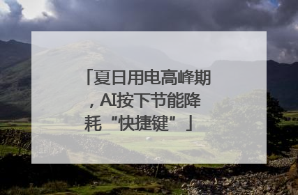 夏日用电高峰期，AI按下节能降耗“快捷键”