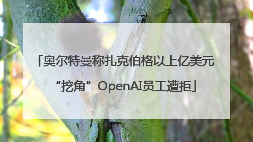 奥尔特曼称扎克伯格以上亿美元“挖角”OpenAI员工遭拒