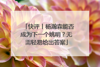 快评丨杨瀚森能否成为下一个姚明？无需轻易给出答案