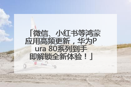 微信、小红书等鸿蒙应用高频更新，华为Pura 80系列到手即解锁全新体验！