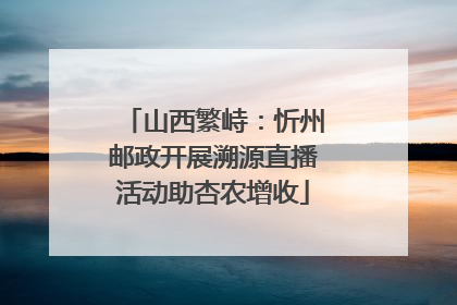 山西繁峙：忻州邮政开展溯源直播活动助杏农增收