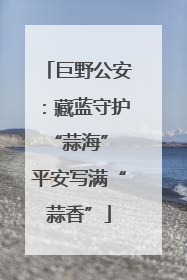 巨野公安：藏蓝守护“蒜海” 平安写满“蒜香”