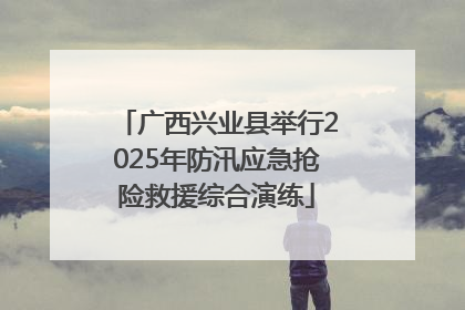 广西兴业县举行2025年防汛应急抢险救援综合演练